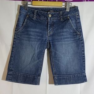 Jacob Ladies Knee Length Jean Shorts - Size 2